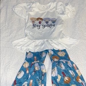 Golden Girls Ruffle Pant Set